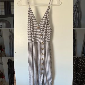 Urban Outfitters Button-Down Linen Midi Dress - Size Large